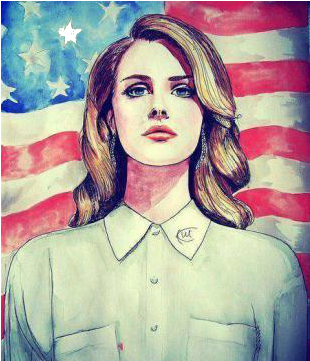 Lovatic - Drawings Of Lana Del Rey (480x360), Png Download
