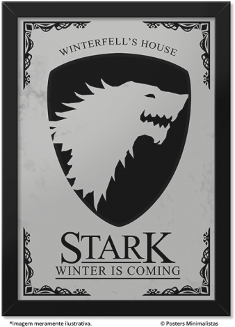 Game Of Thrones - Game Of Thrones Stark (350x490), Png Download