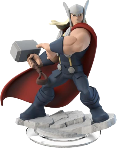 Disney Infinity Marvel Thor (381x480), Png Download