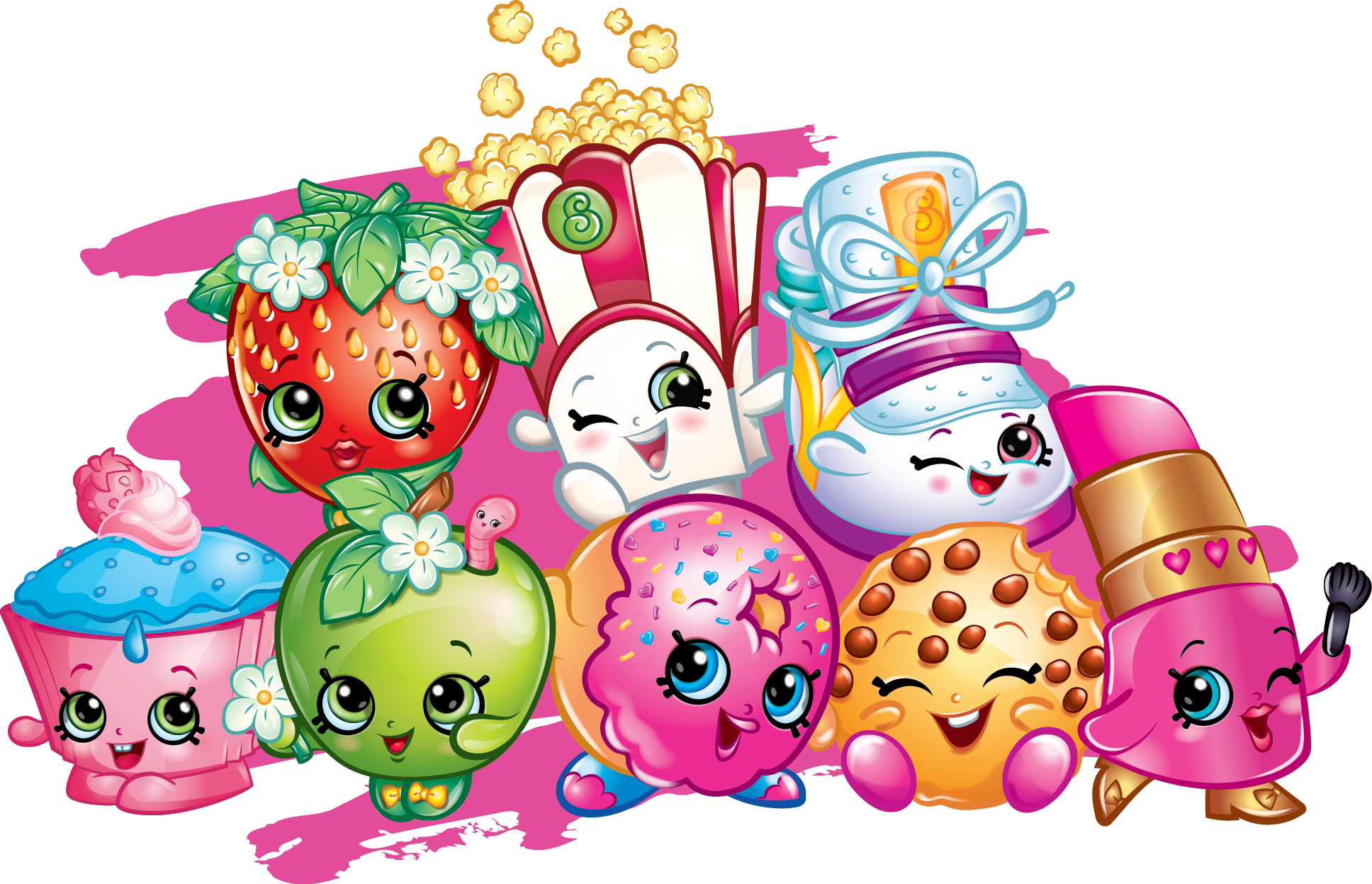 Top 10 Shopkins Coloring Pages - San Snova Co Shopkins Edible Image Photo Cake Topper (1936x1247), Png Download