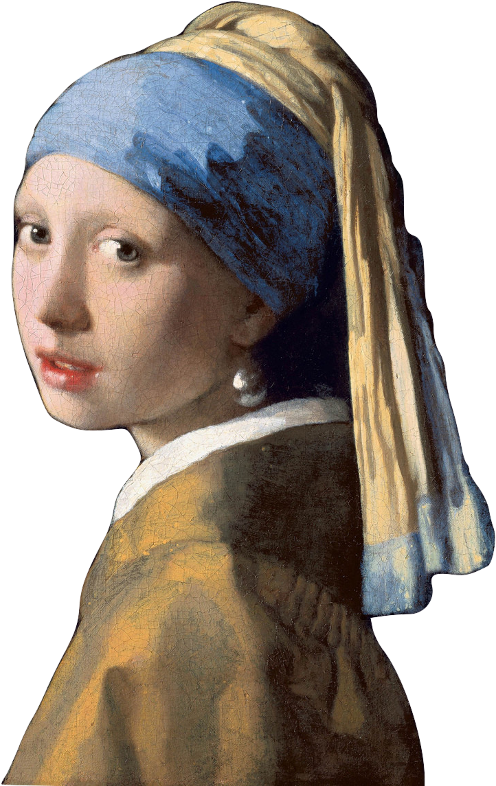 Meisje Met De Parel Burned - Girl With A Pearl Earring Animation (792x1201), Png Download