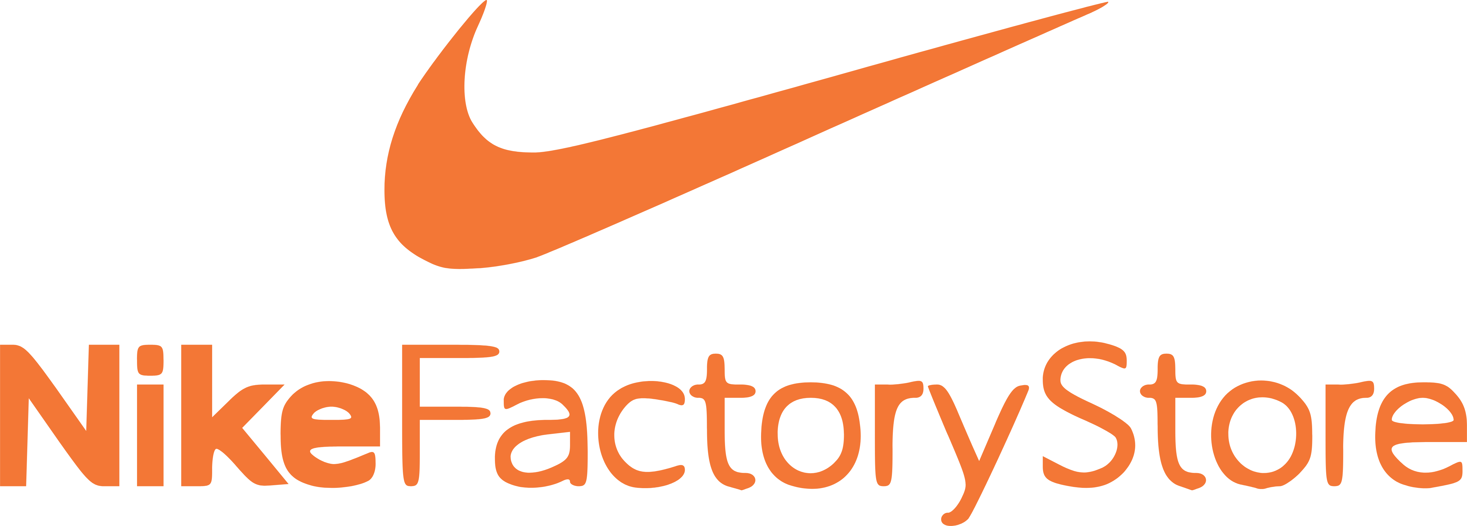 Nike Store Logo Png (5000x1792), Png Download