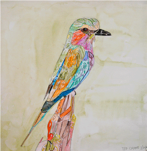 Watercolor Birds 1 - Watercolor Painting (700x500), Png Download