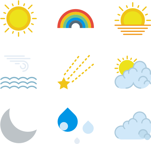 Weather Set - Sun Path Vector (600x564), Png Download