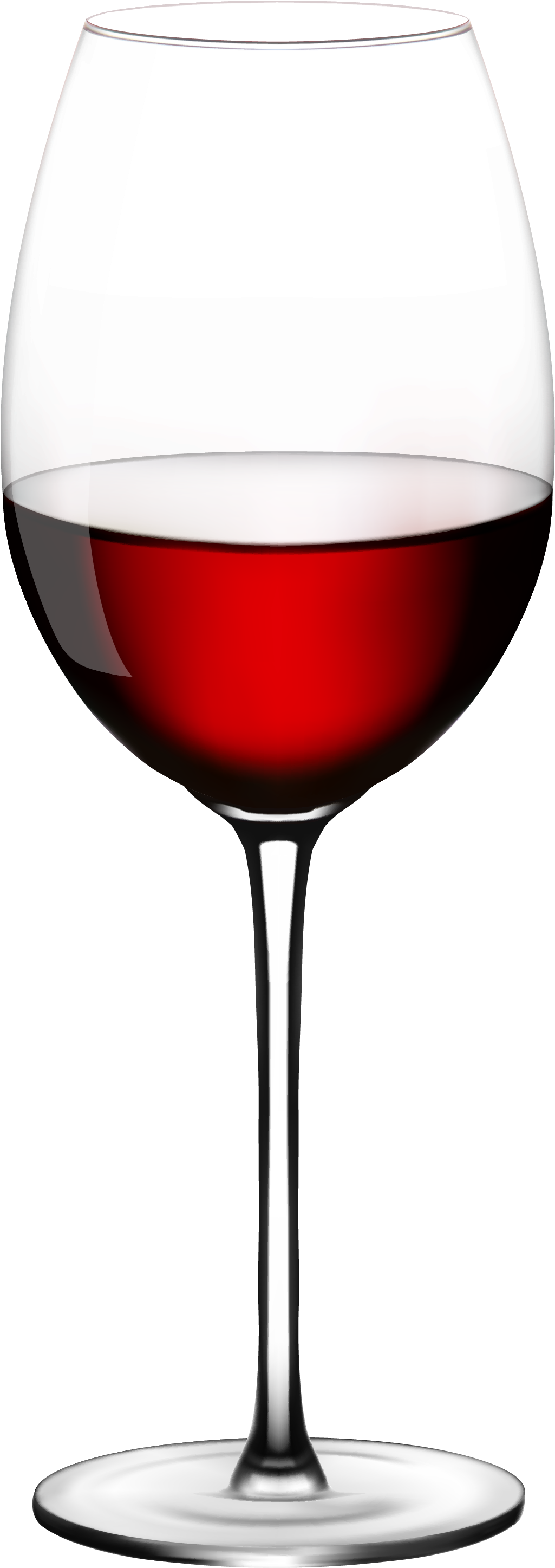 Glass Clipart Alcohol Glass - Wine Glass Vector Png (1147x2959), Png Download