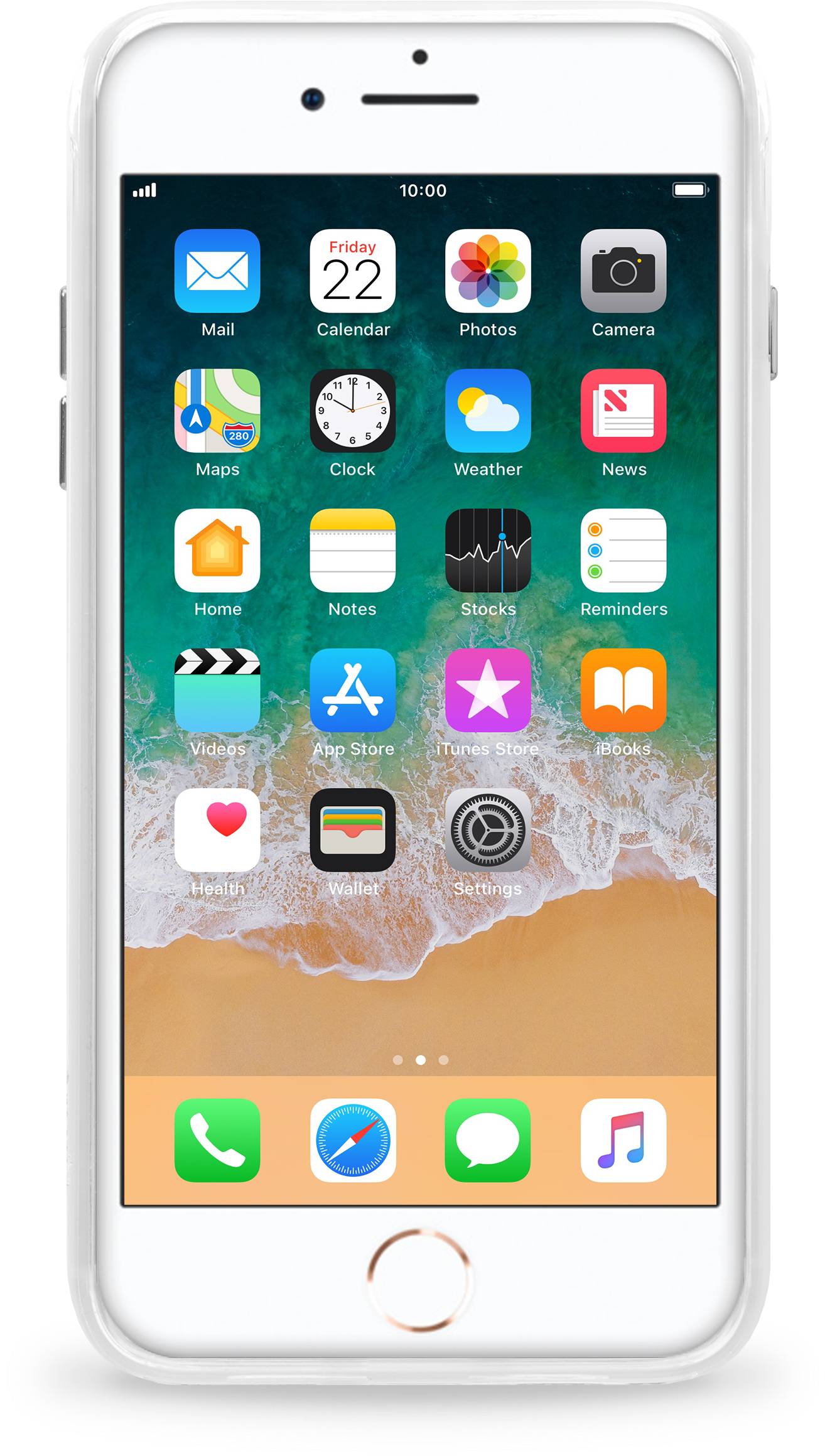 Open High-resolution Image - Sky Blue Silicone Apple Case (2624x2624), Png Download