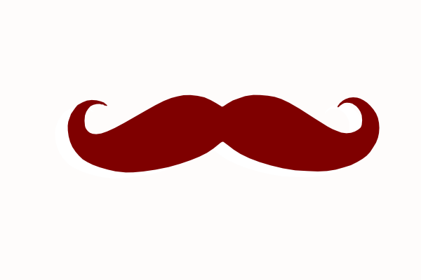 Brown Mustache Svg Clip Arts 600 X 400 Px (600x400), Png Download