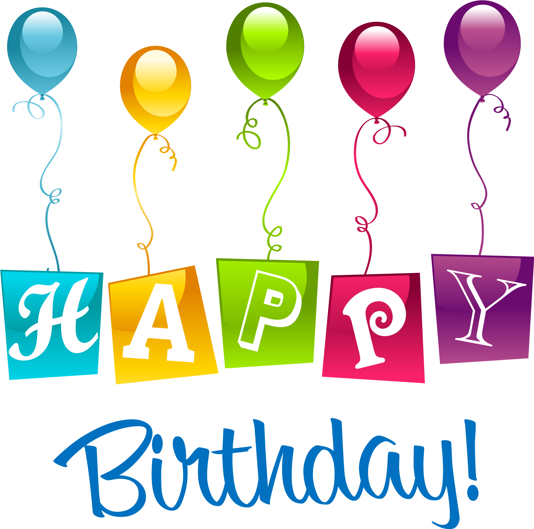 Happy Birthday Png Clipart Picture - Happy Birthday Clipart Png (1788x1810), Png Download