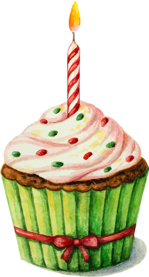 Clip Freeuse Birthday Painting Clip Art Drawing A Small - Watercolor Birthday Cake Drawing (950x1000), Png Download