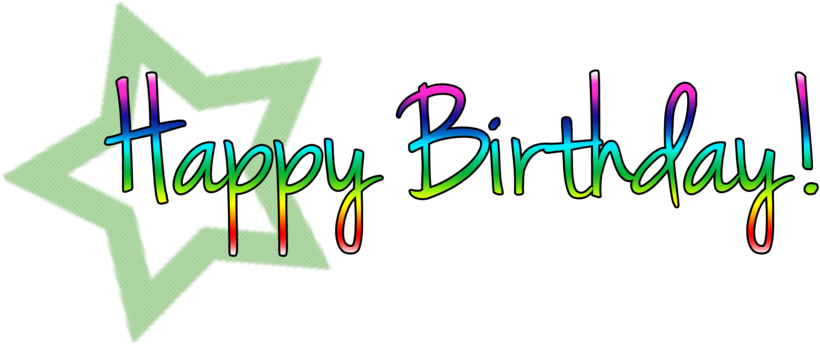 Happy Birthday Png Text (900x359), Png Download