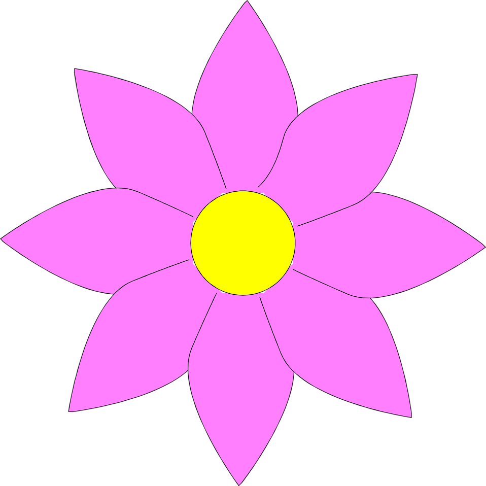 Flower - Clip Art Flower Transparent (958x958), Png Download