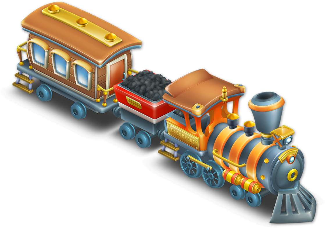 Eggspress Train Hay Day Train (1132x1132), Png Download