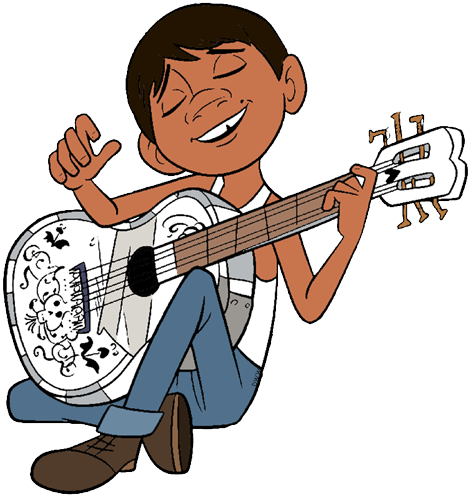 Miguel-guitar - Coco Clip Art (470x497), Png Download