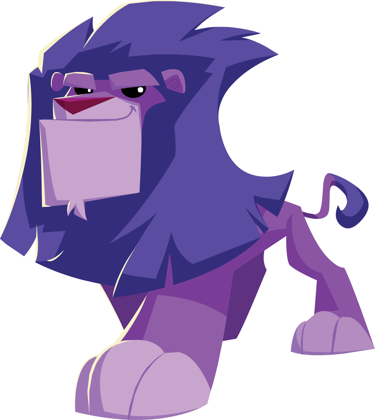 Purple Lion - Animal Jam Lion Png (1246x1396), Png Download