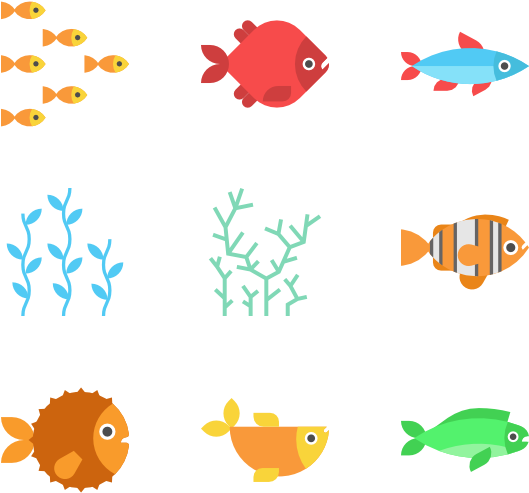 Sea Life Collection - Icon (600x564), Png Download