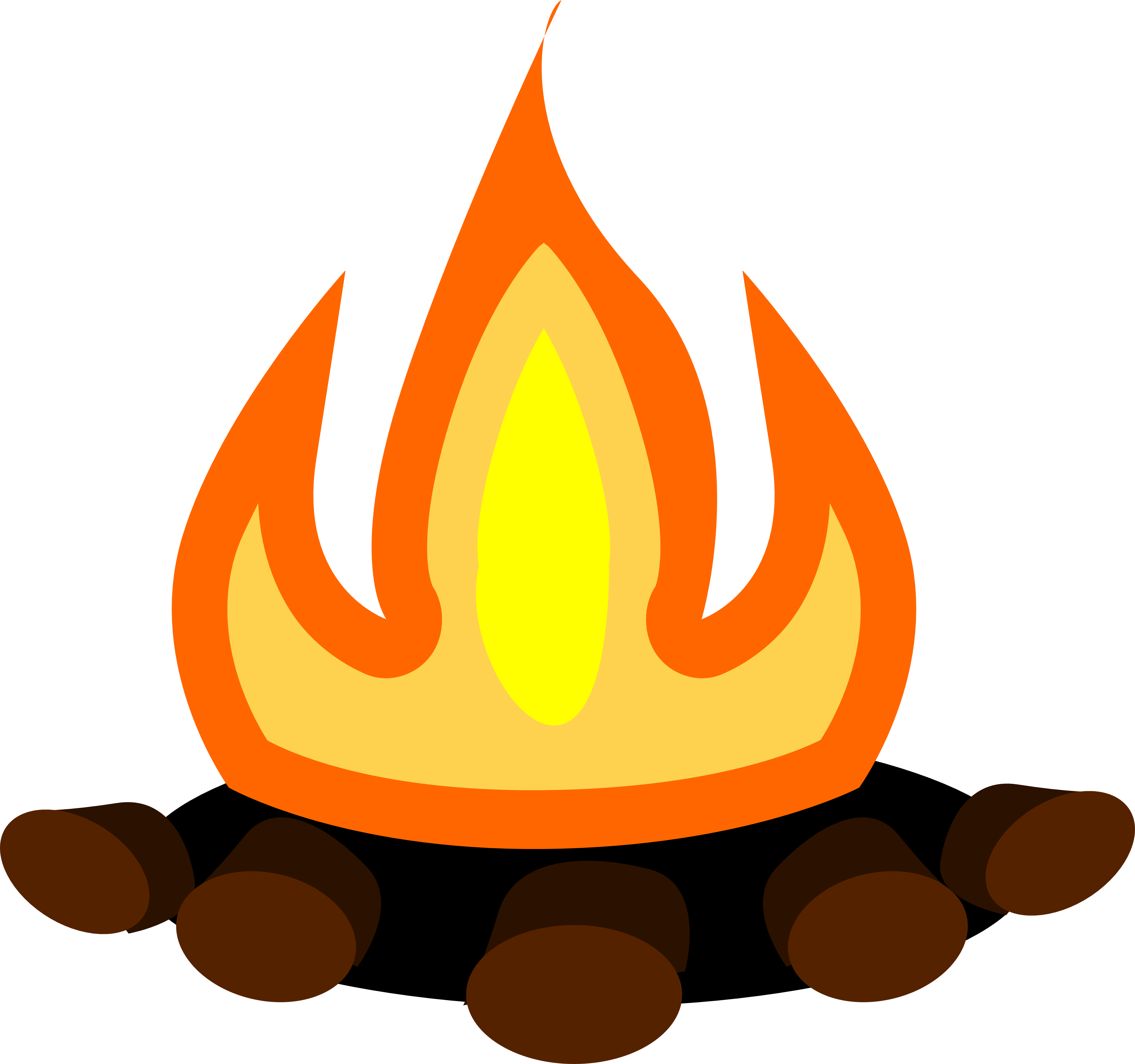 Bonfire Clipart Campfire - Custom Camp Fire Mugs (2400x2400), Png Download