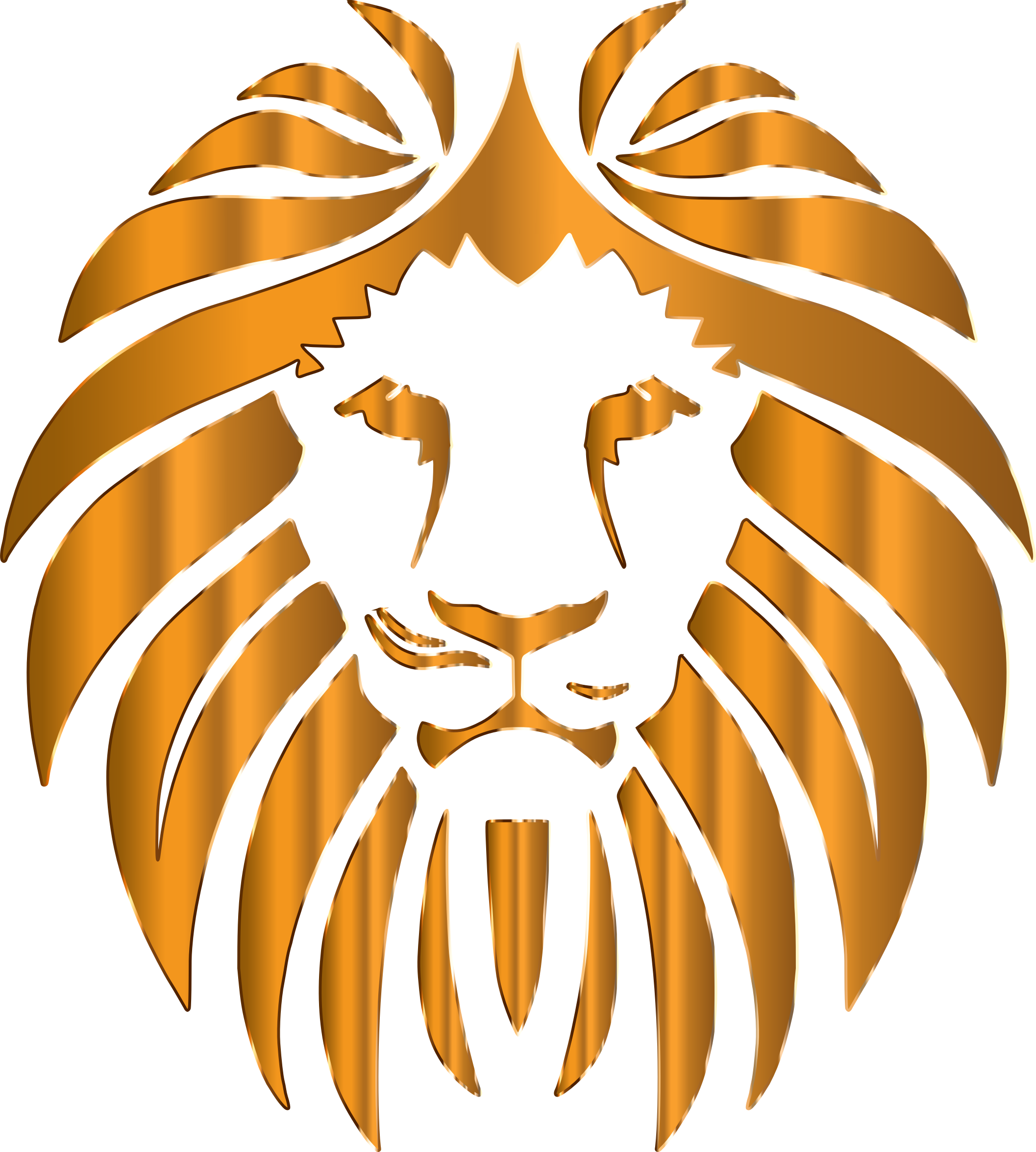 This Free Icons Png Design Of Golden Lion 9 No Background (2114x2350), Png Download