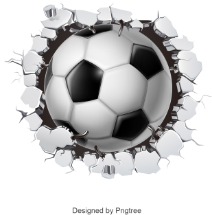 Soccer Wall Crack, Wall Crack，soccer, Ball, Crack Png - Soccer Ball Clipart Png (360x360), Png Download