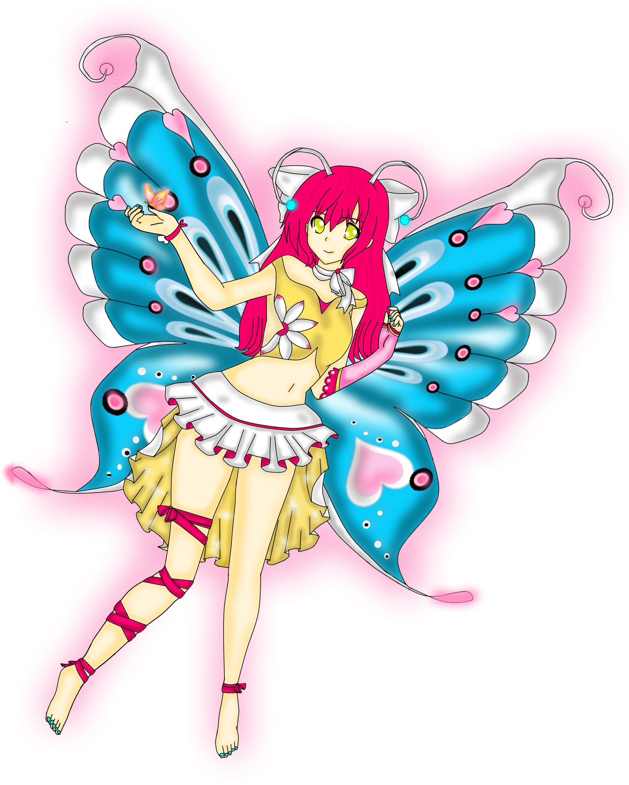 Nhan-fiction Butterfly Final Maybe - Painting (2285x2560), Png Download