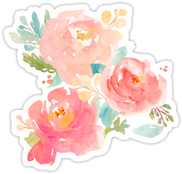Peonies Watercolor Bouquet • Also Buy This Artwork - Watercolor Flowers Bouquet Png (375x360), Png Download