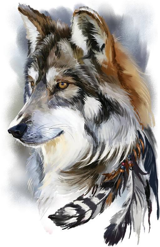 Wolf By Kajenna - لا تعطي الانسان اكثر من حجمه (519x800), Png Download