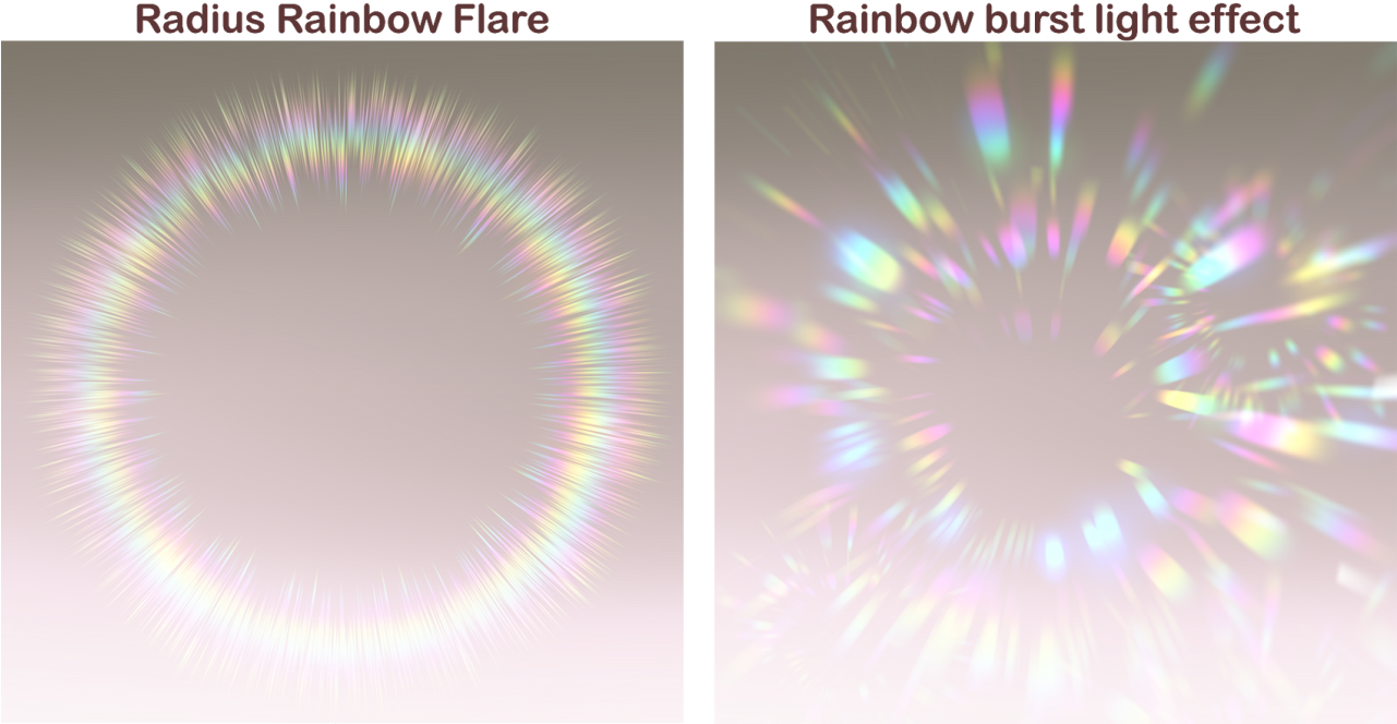 Graphic Freeuse Download Clip Paint Glow Effect - Rainbow Flare (1280x692), Png Download