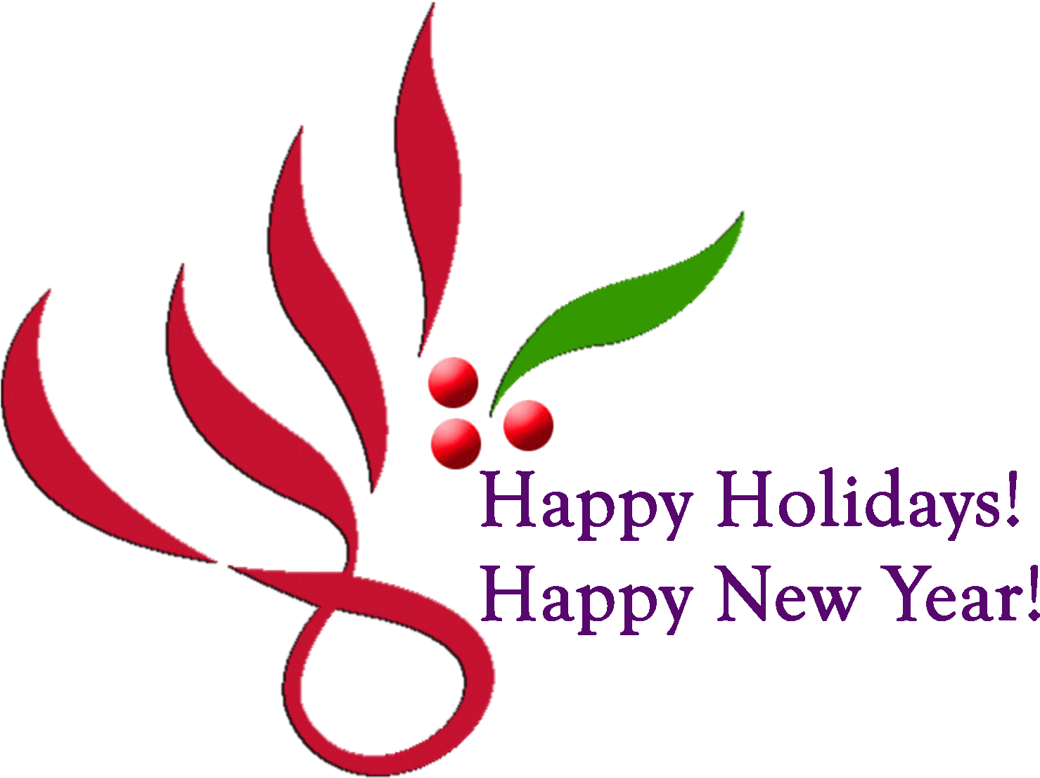 Happy Holidays Happy New Year - Happy Holidays And Happy New Year (1500x1131), Png Download