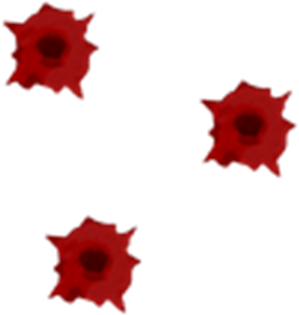 Bloody Bullet Hole Png (420x420), Png Download