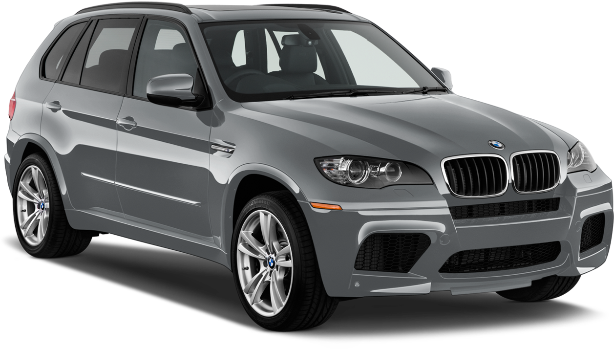 Grey Metallic Bmw X5m Car Png Clipart - 2017 Toyota Highlander White Background (1363x831), Png Download