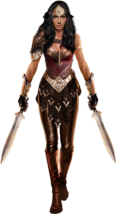 2) The Costume - Wonder Woman 2 Costume (480x720), Png Download