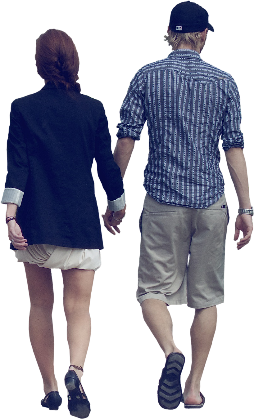 Visit - People Walking Png (1350x1350), Png Download