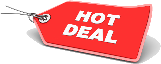 Hot Deal Logo Png (678x276), Png Download