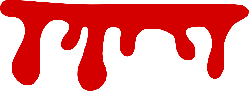 Free Download - Red Paint Dripping Png (958x352), Png Download