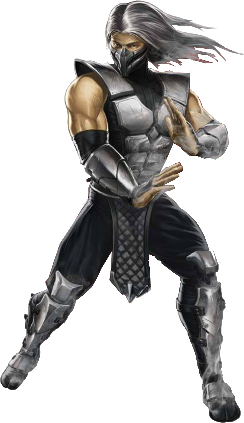 Smoke - Smoke From Mortal Kombat (1091x1670), Png Download