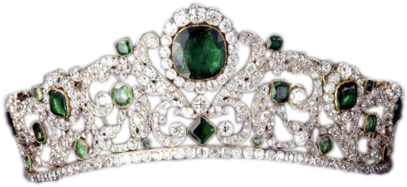 Tiara Crown Png - Emerald Crown Transparent (600x291), Png Download