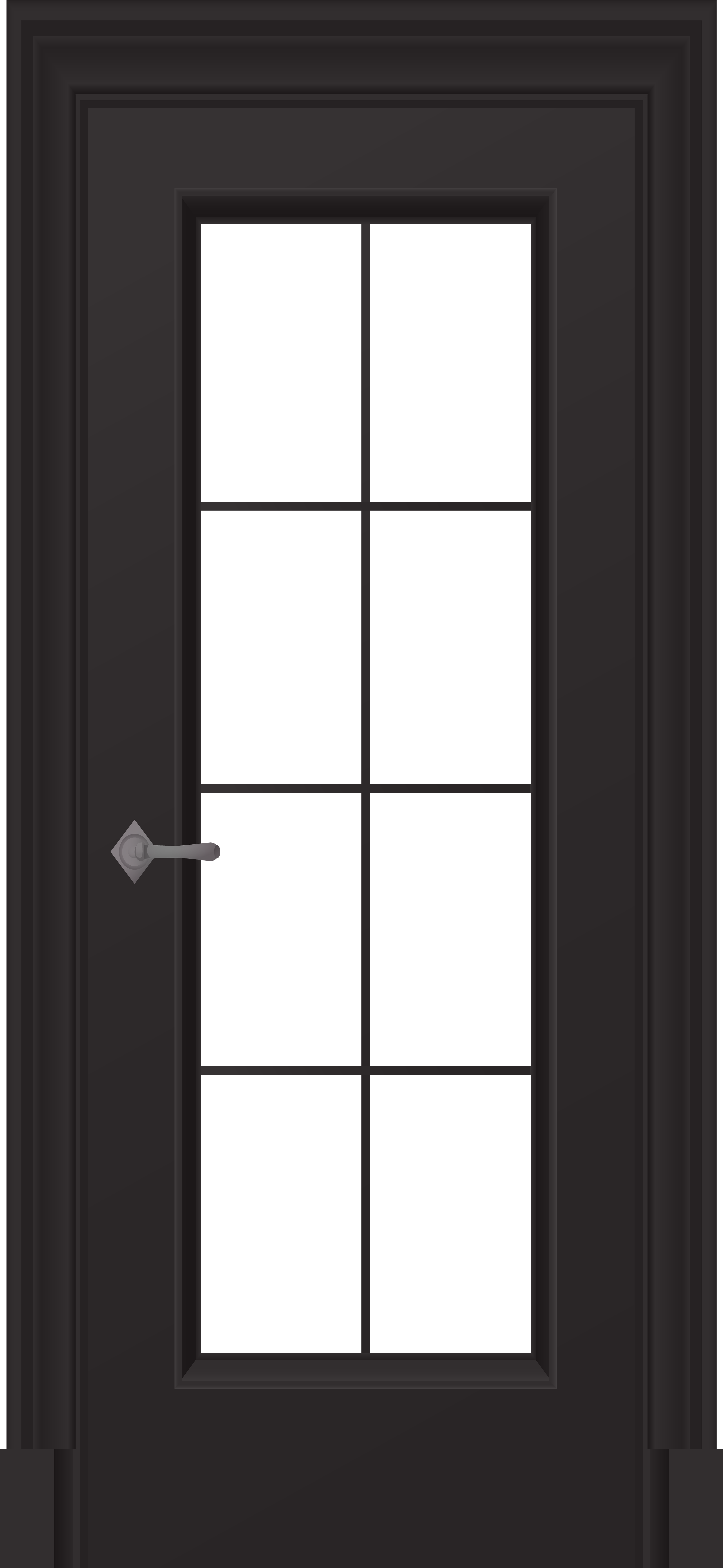 Black Door Png Clip Art - Door Png (3685x8000), Png Download