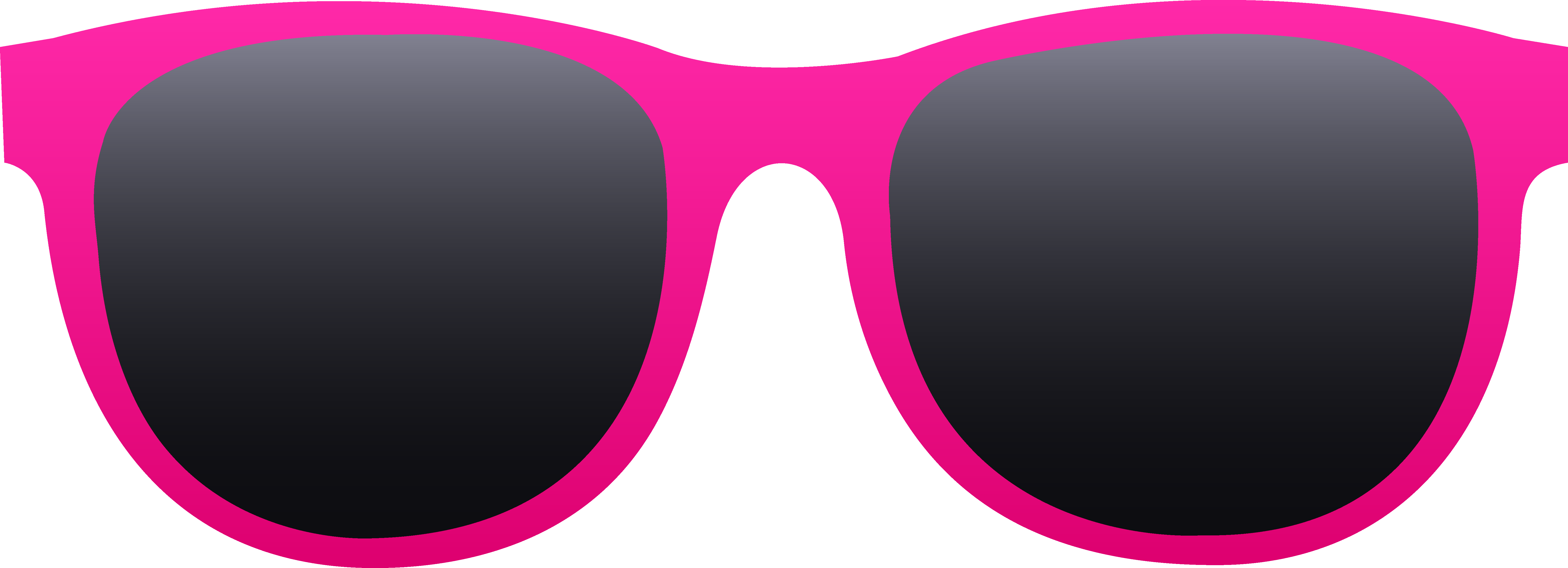 Free Sunglasses Cartoon - Sunglasses Clipart (6638x2404), Png Download