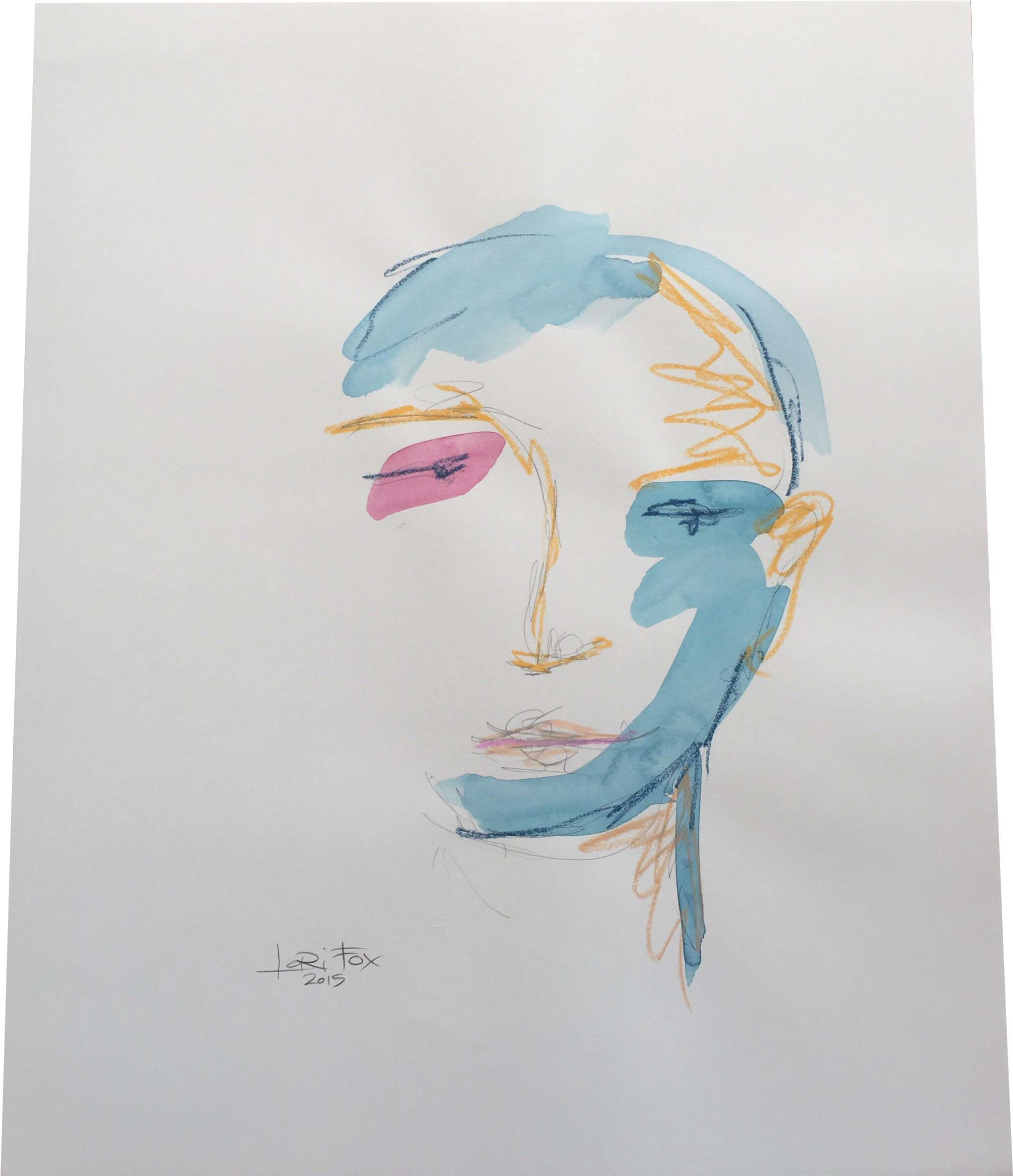 Original Abstract Painting Of - Sketch (2263x2627), Png Download