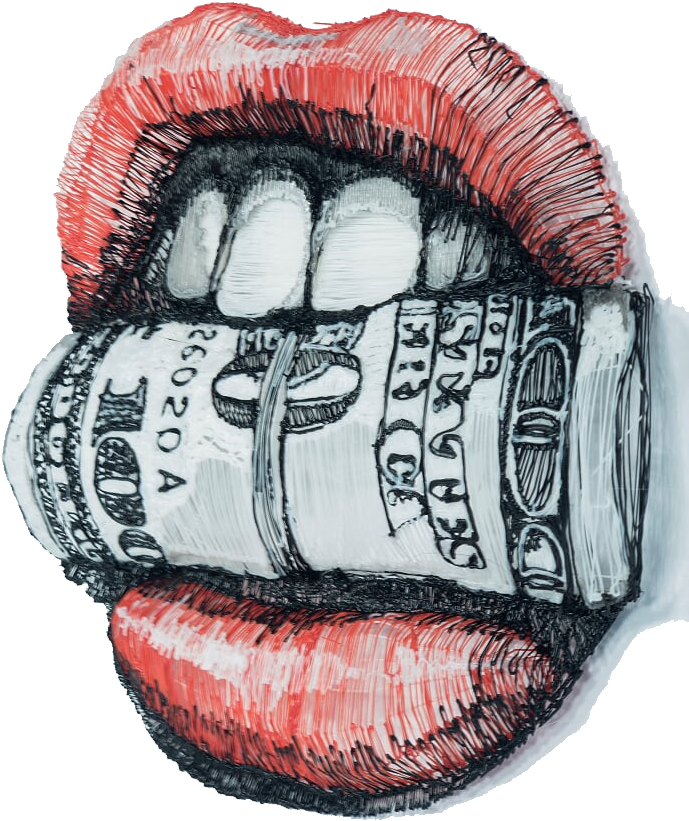 Peter Perlegas Lips, By - Sketch (778x1035), Png Download