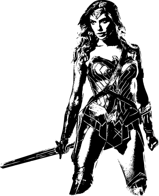 Wonder Woman And Works Of Love - Wonder Woman Png Transparent (519x640), Png Download