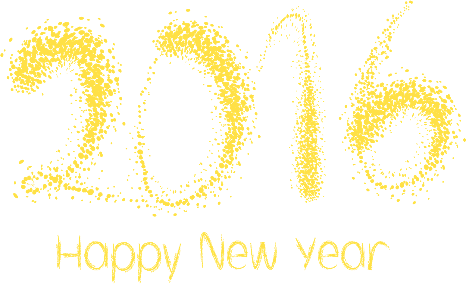 Happy New Year Pngs - Picsart Png Happy New Year (1600x973), Png Download