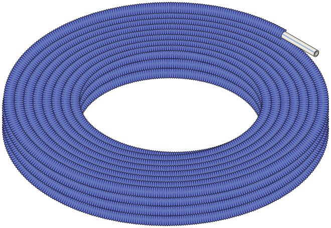 3/4" 300ft Blue Purelink® Plus Pipe In Pipe - Wire (660x455), Png Download