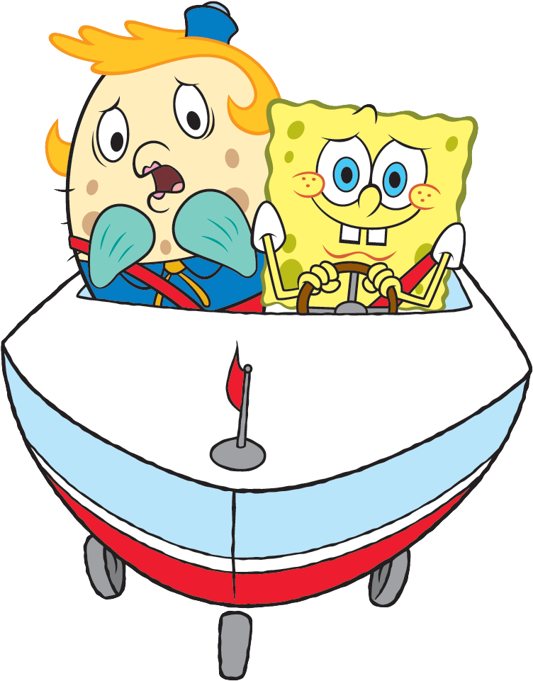 Freeuse Download Image Mrs Puff With Driving In Boatmobile - Spongebob And Miss Puff (789x969), Png Download
