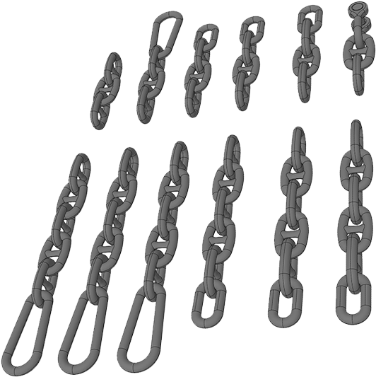 Lloyd's Registered Welding Of Towing Chains Up To 95mm - Chain (700x562), Png Download