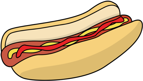 Hot Dog Bun Drawing Sandwich Ketchup - Hot Dog (526x340), Png Download