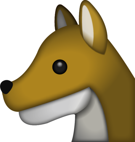 Download Wolf Emoji Png - Wolf Emoji (456x480), Png Download