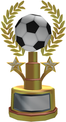 Golden Soccer Trophy - Football Trophy Images Png (420x420), Png Download
