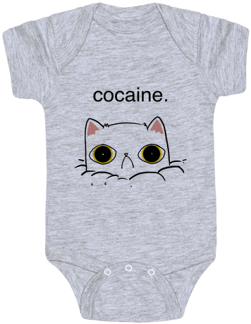 No Cocaine Baby Onesy - Velociraptor Baby Onesies (484x484), Png Download