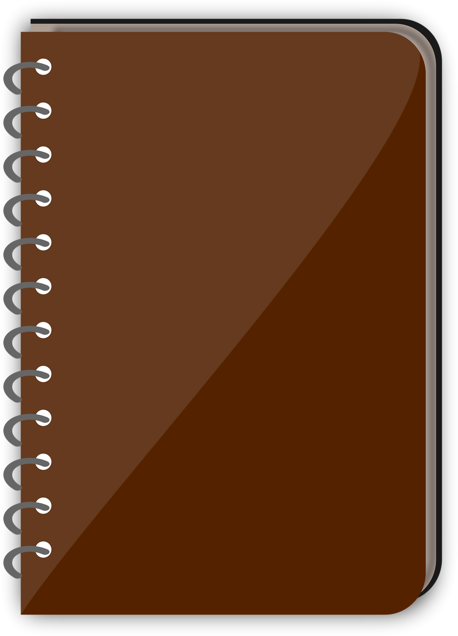 How To Set Use Spiral Bound Book Clipart (653x900), Png Download