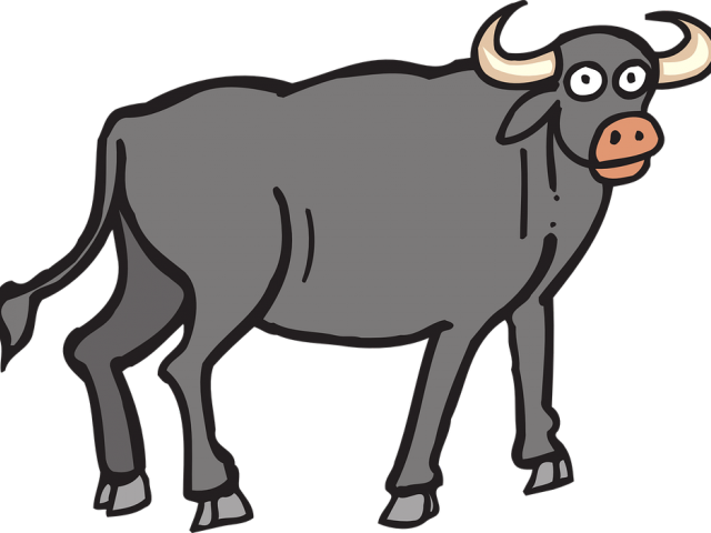 Gray Bull Png, Svg Clip Art For Web Download Clip Art, - Buffalo Clipart (600x439), Png Download
